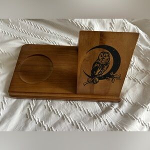 Wooden Owl Book Holder